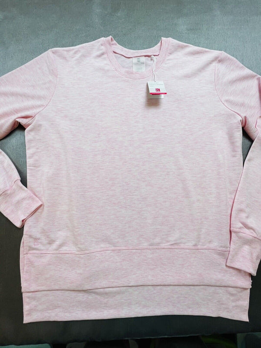 Kate Lord Golf Pink Long-Sleeve Shirt Sz L Sweatshirt