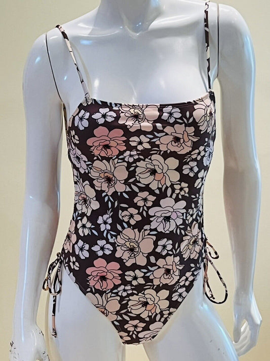 Women’s One Piece Swimsuit Sz S Multicolor Floral