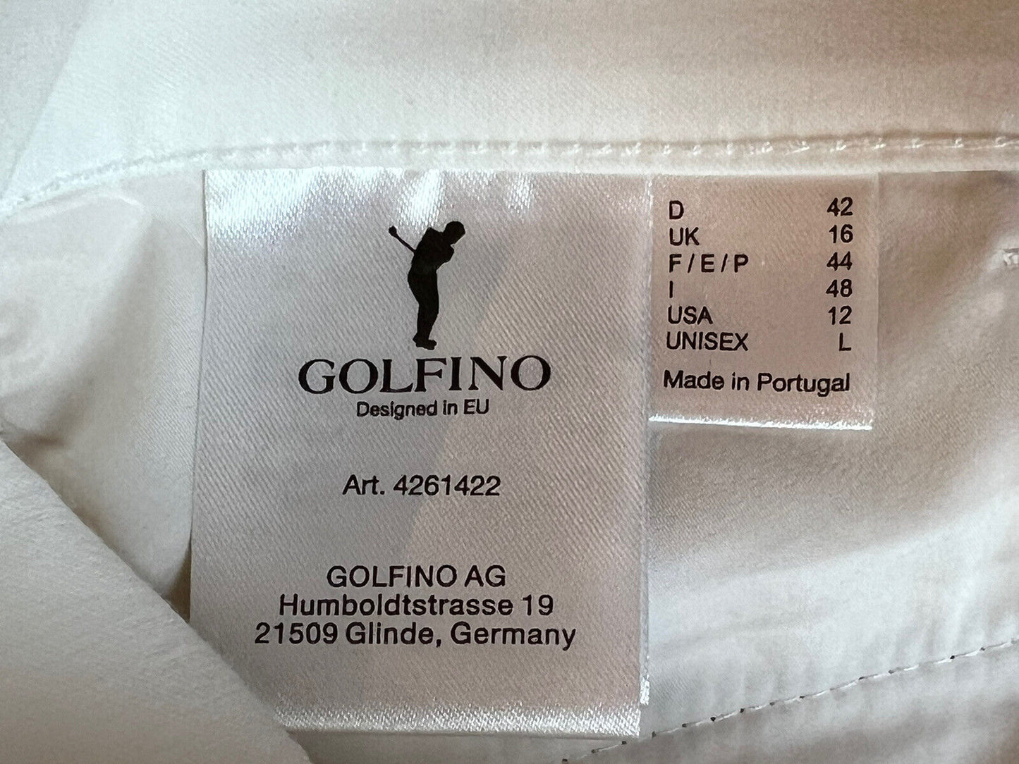 Golfino Women’s Silvia Capri Ruffled White Front Zip Pockets  Sz 12 Stretch (11)