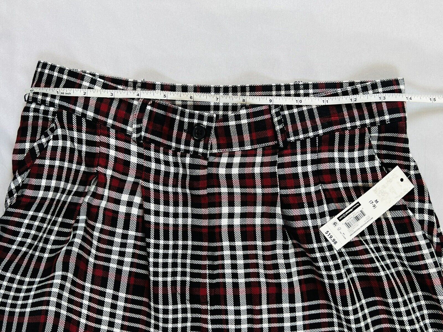 No Boundaries Women’s Plaid Dress Pants Size M