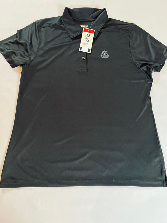 Clique Women’s Golf Polo Shirt Black Sz 2XL