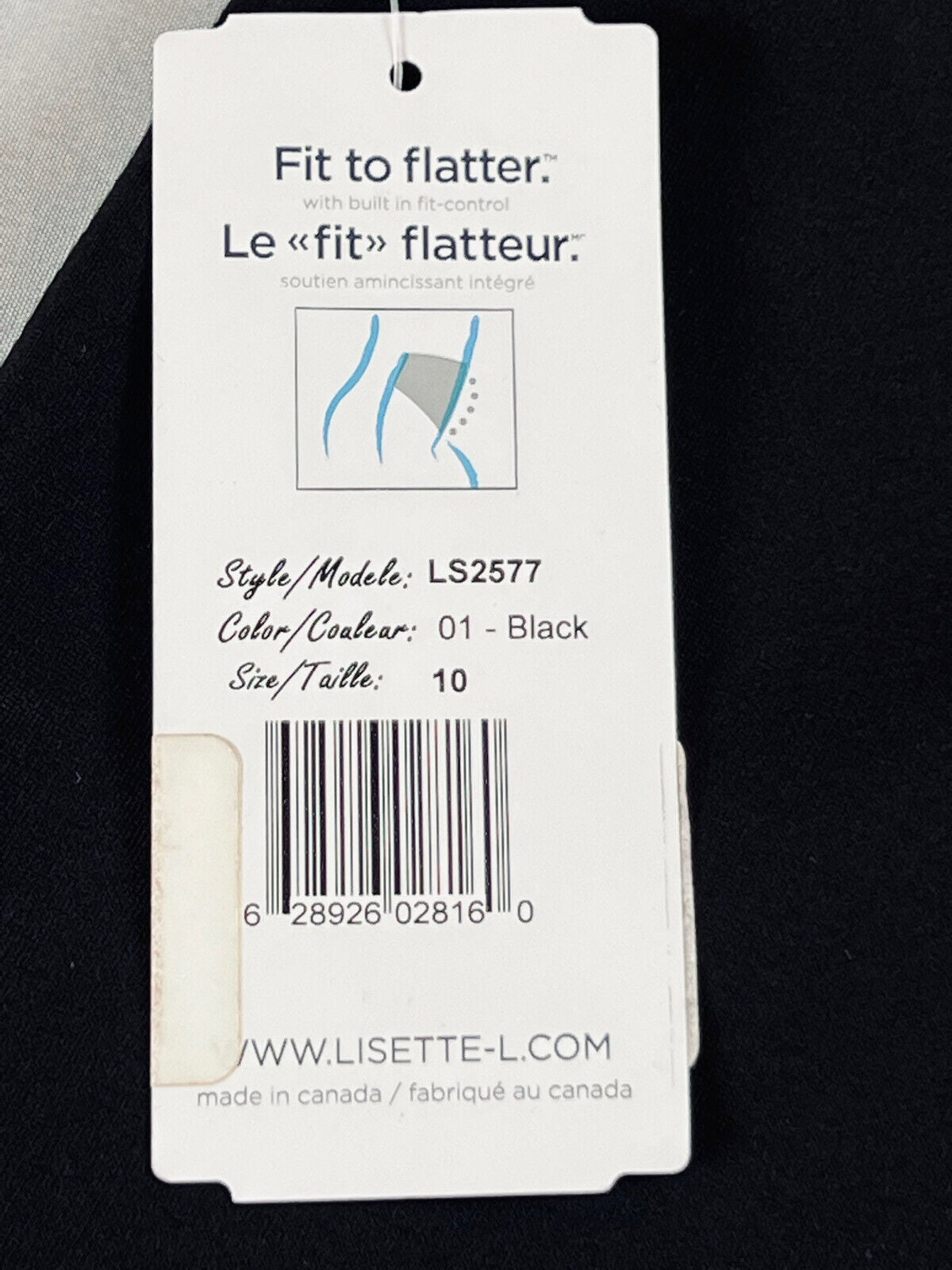 LISETTE L Montreal Women’s Golf Capris Pants Sz 10 Black