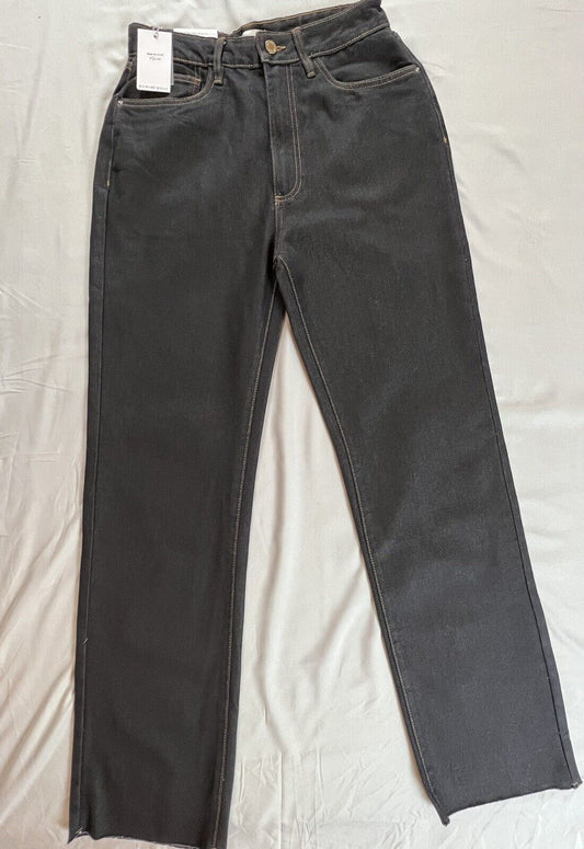 WE WORE WHAT Women’s Gray Denim High Rise Jeans Wide Leg Size 30 NWT