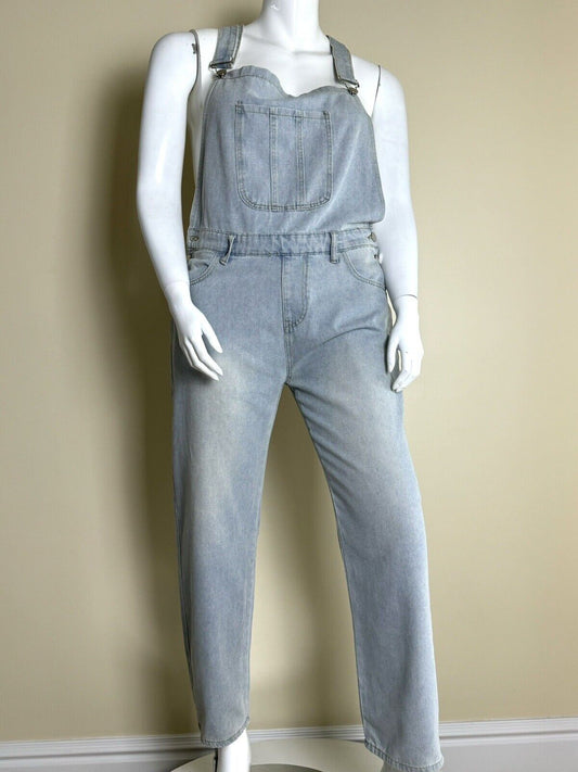 Women’s Jeans Overall Jumpsuit Sz L. (73)