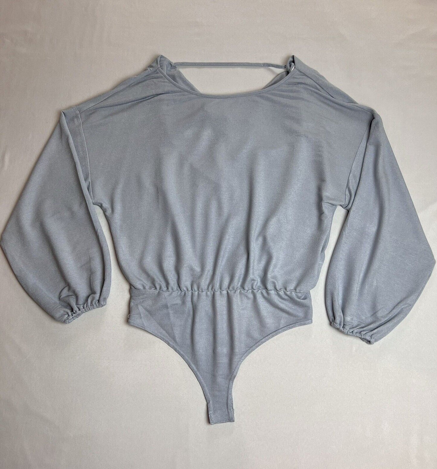 Le Lis Collection Women’s Long Sleeve Bodysuit Gray Sz M