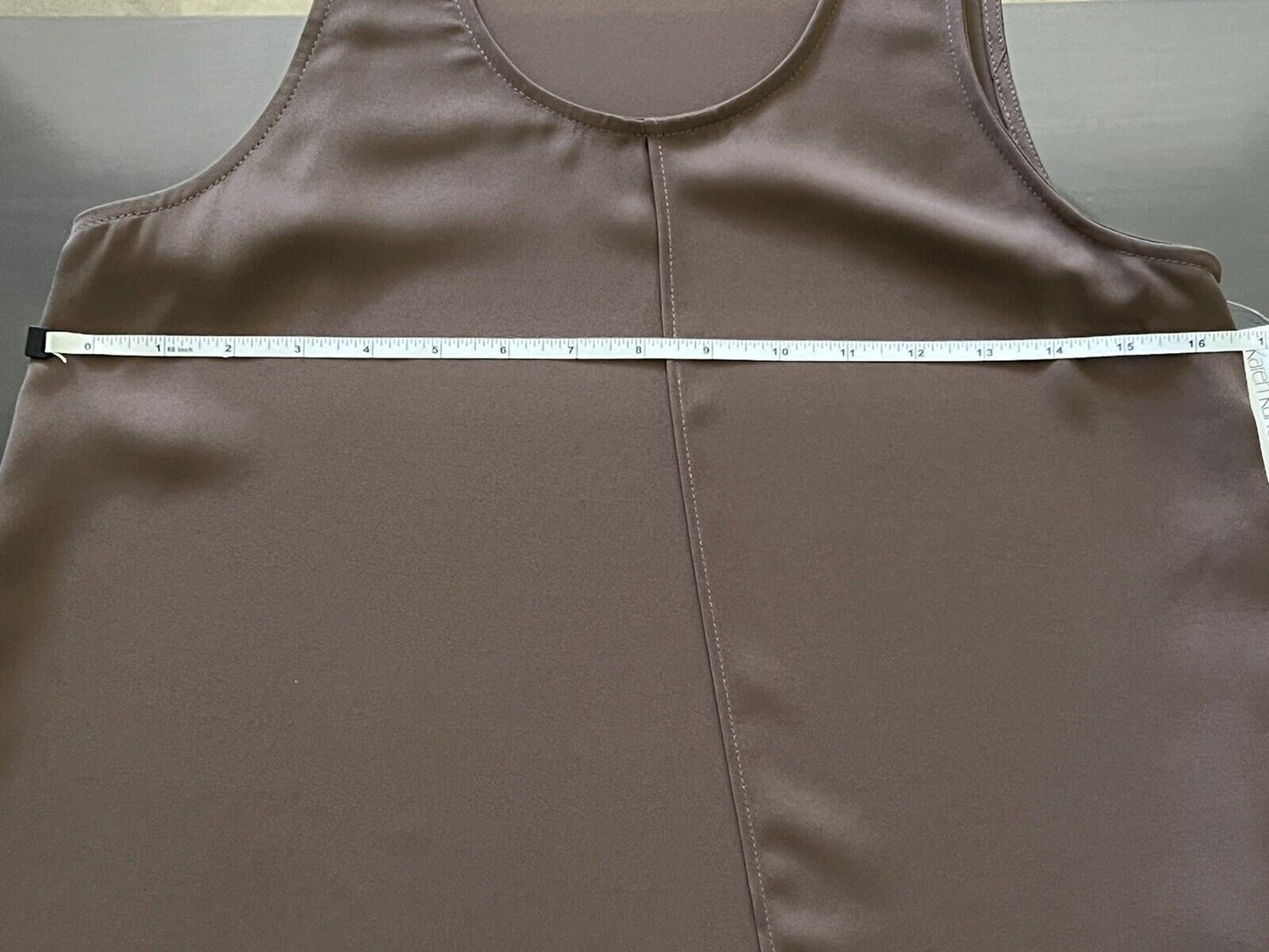 KAREN KANE Women’s Sleeveless Blouse Brown Sz XS