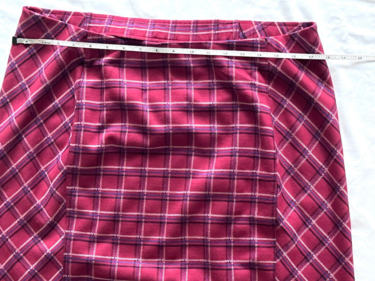 J. Jill Women’s Red Plaid Skirt Size XL