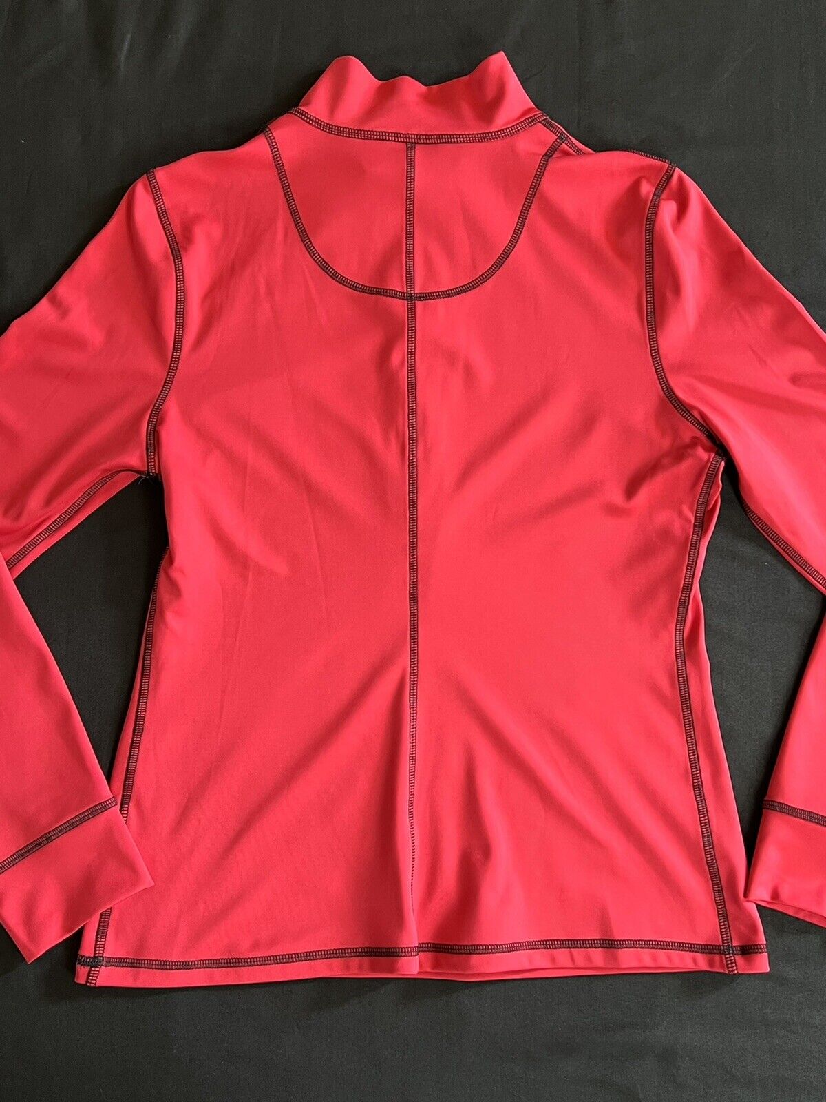 Kevan Hall Sport Women's Long Sleeve 1/2 Zip Pullover Shirt/Jacket Size M Red