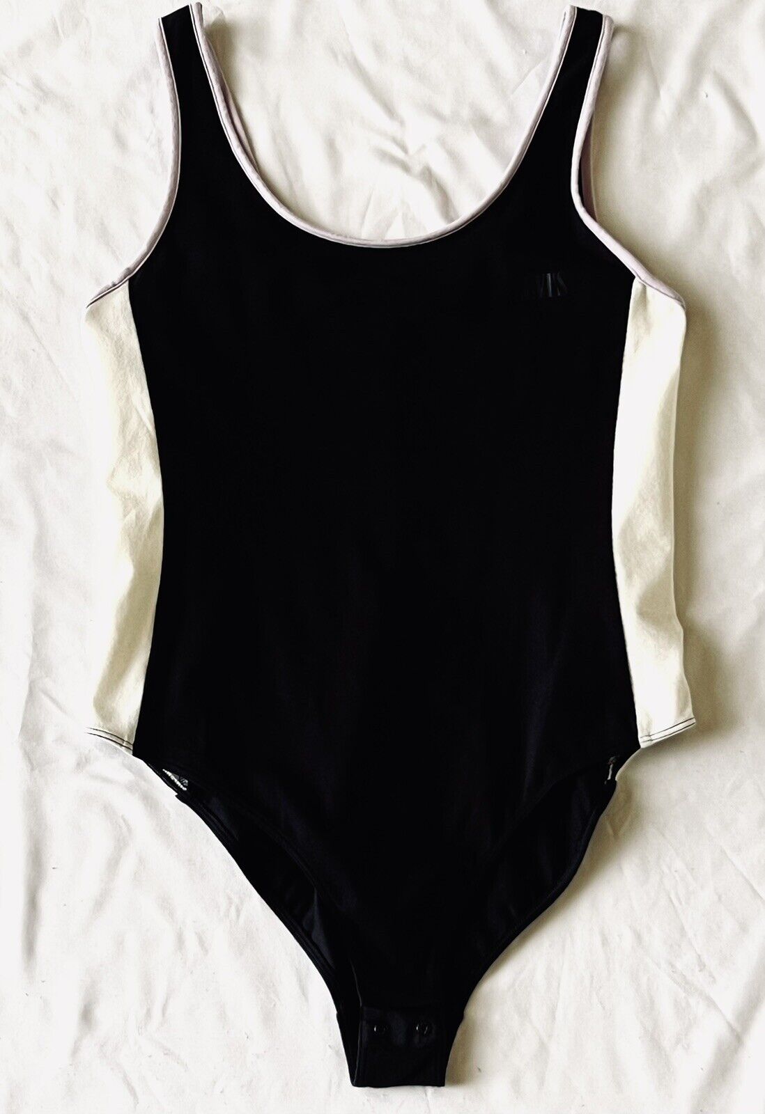 Levis Women’s Tank Top Black Bodysuit Size M