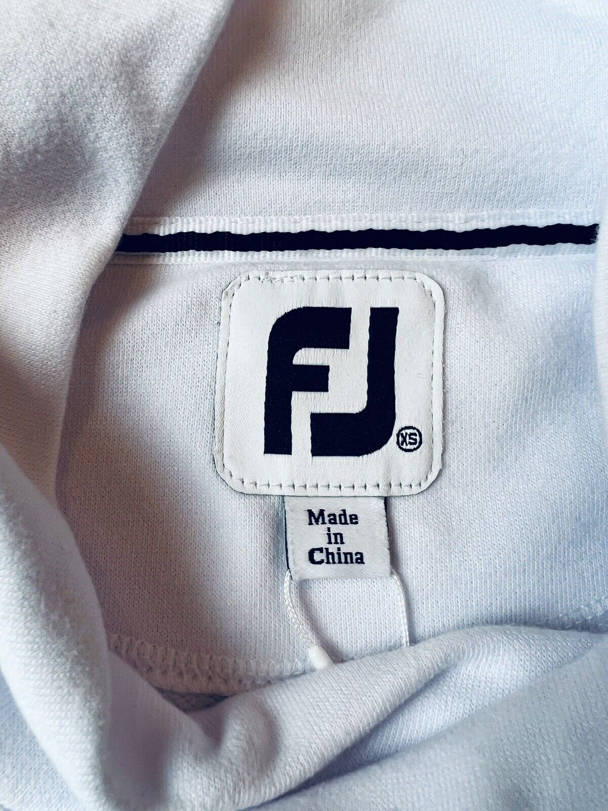 FJ FootJoy Women's Sz XS Sweatshirt Golf White Long Sleeves (49)