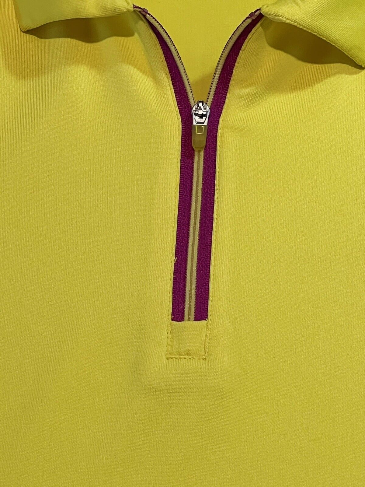 Antigua Women's Top Golf Polo Shirt Yellow Sz S