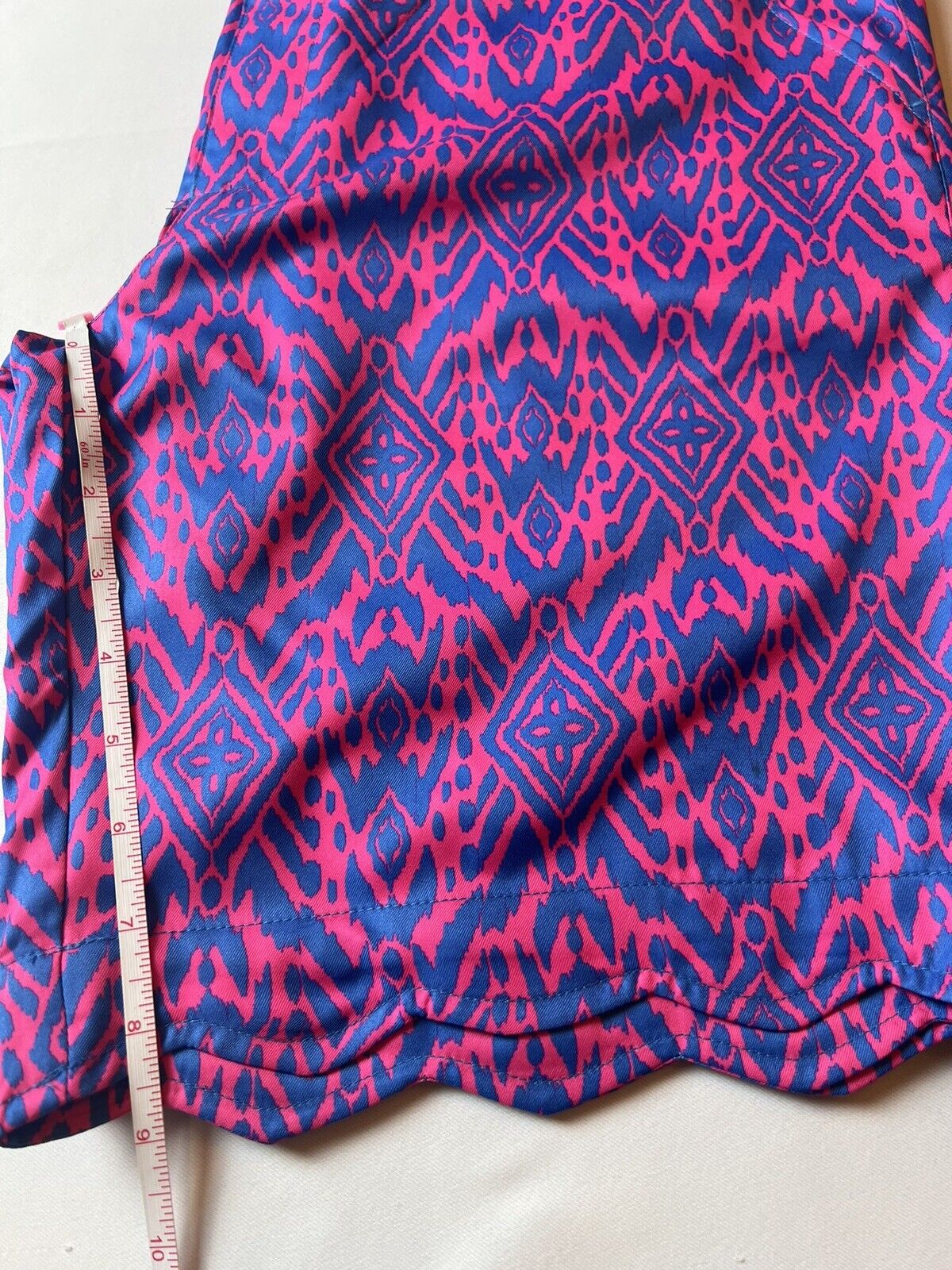 Birdies And Bows Women’s Multicolor Pink Blue Golf Shorts Size 8   —(18)