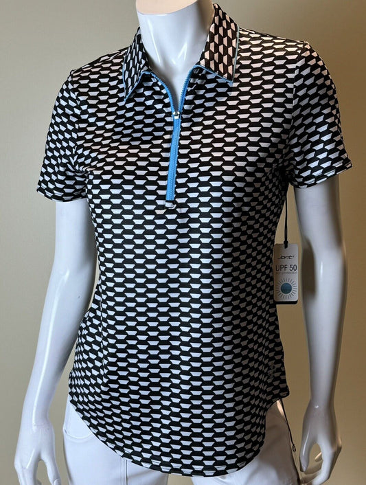 JOFIT Women's Golf Shirt/ Key West Print Top Size S.   (02)