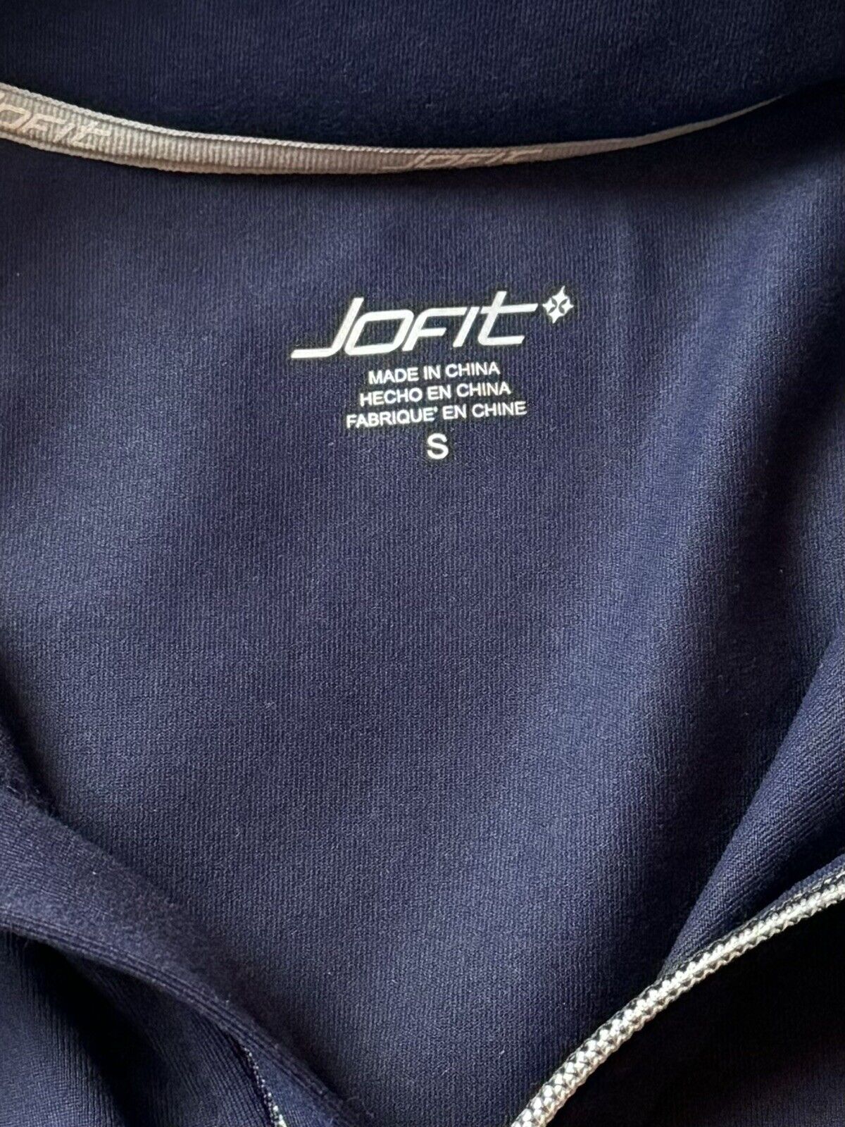 Jofit Women’s Golf Sweatshirt Long Sleeve Top Size S Navy Full Zip.        (53)