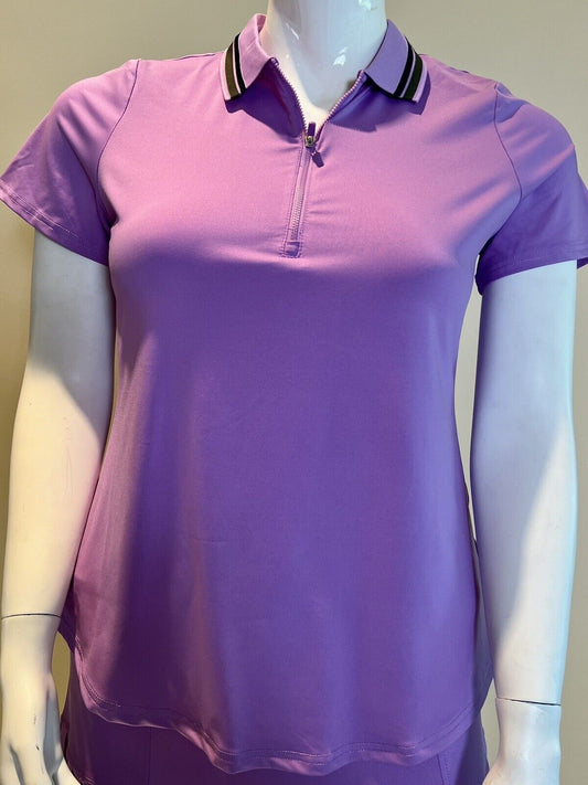 JOFIT Women's Golf Polo Shirt/Top Size XL Purple (11)