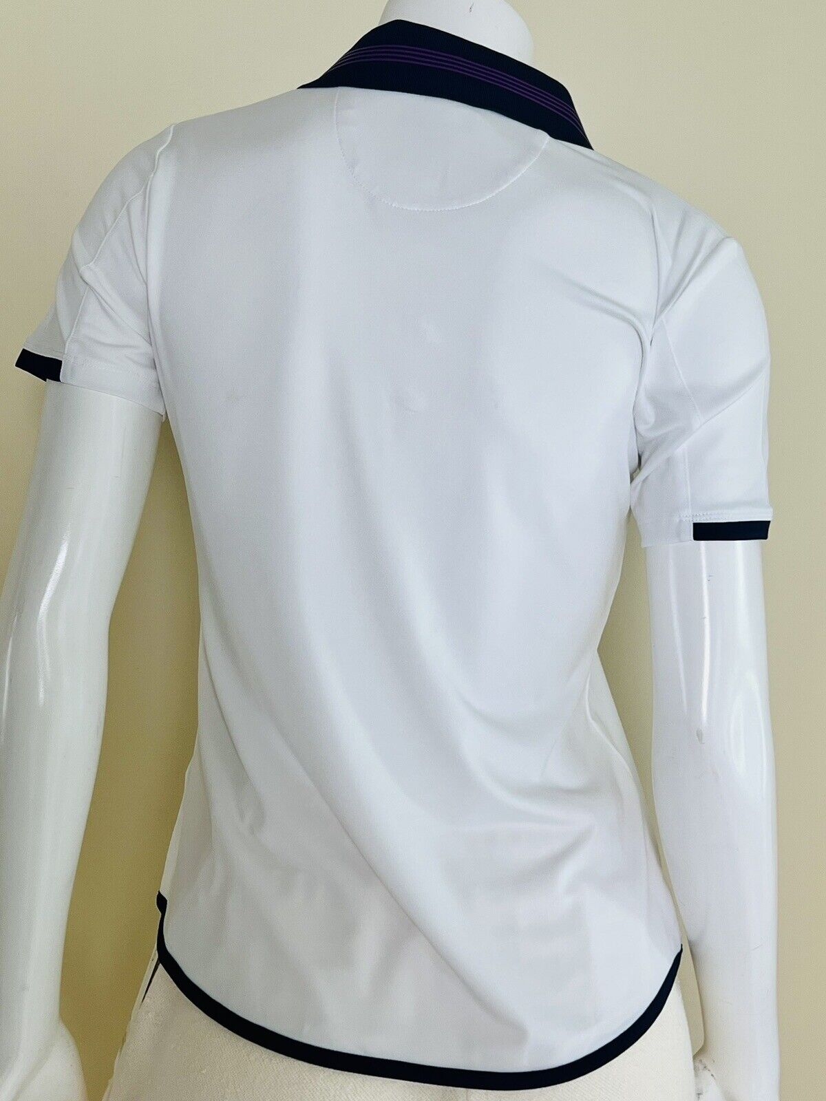 Greg Norman Women's Golf Polo Shirt White Top Sz S