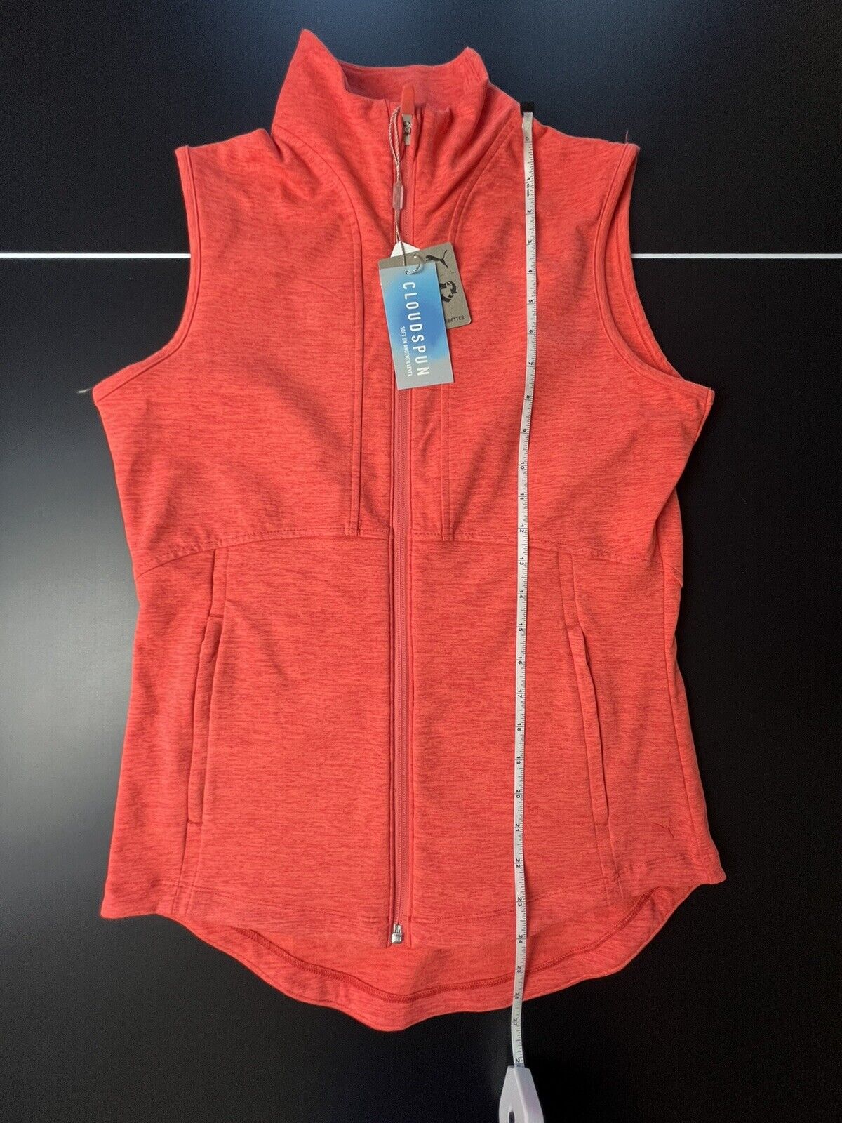 Puma Women’s KNIT VEST Sz S Orange