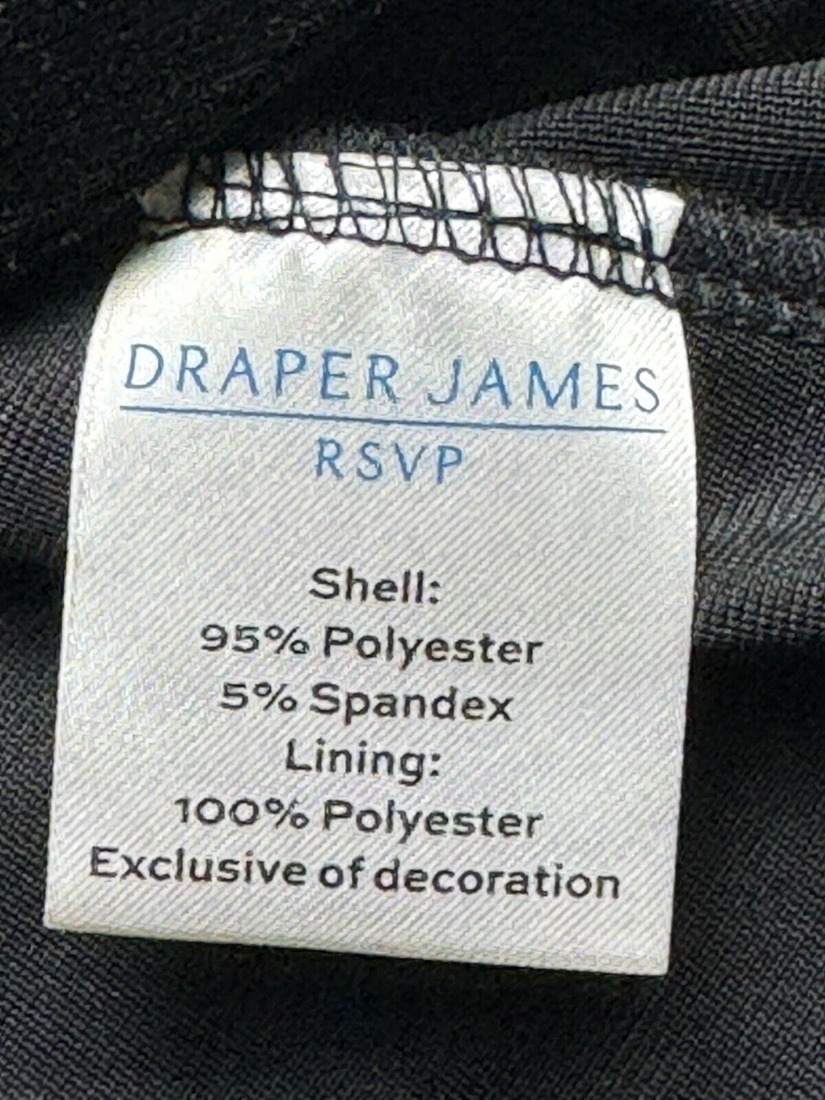 Draper James Rsvp Velvet Black Dress Sz XL  (60)