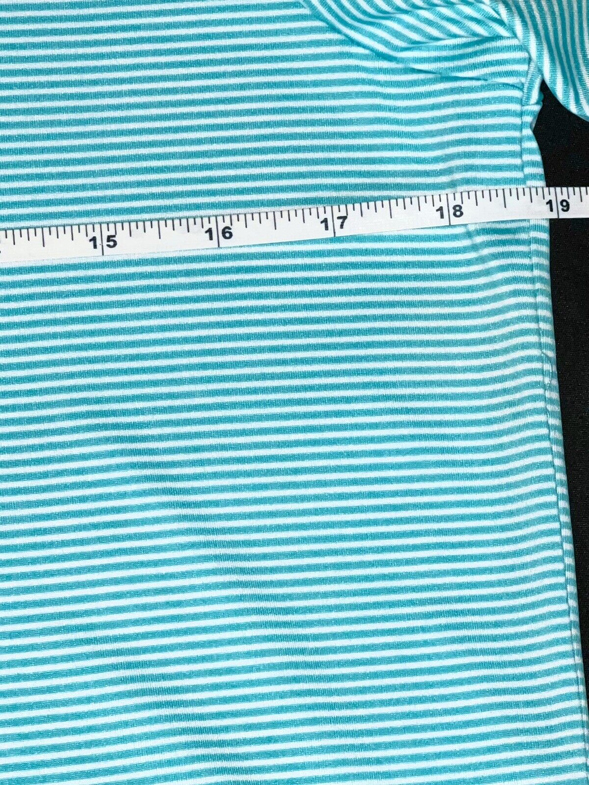 Sport Haley Women's Golf Shirt White/Blue Stripes Sz L