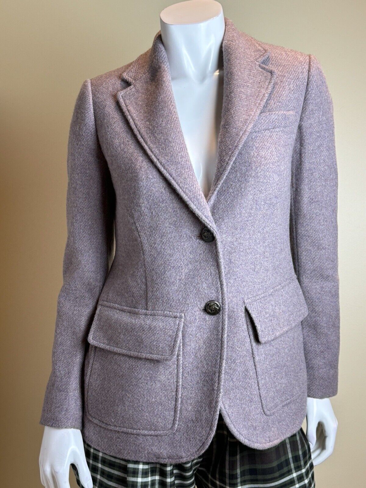 Lauren Ralph Lauren Women’s Brown lined Blazer Sz 2  (70)