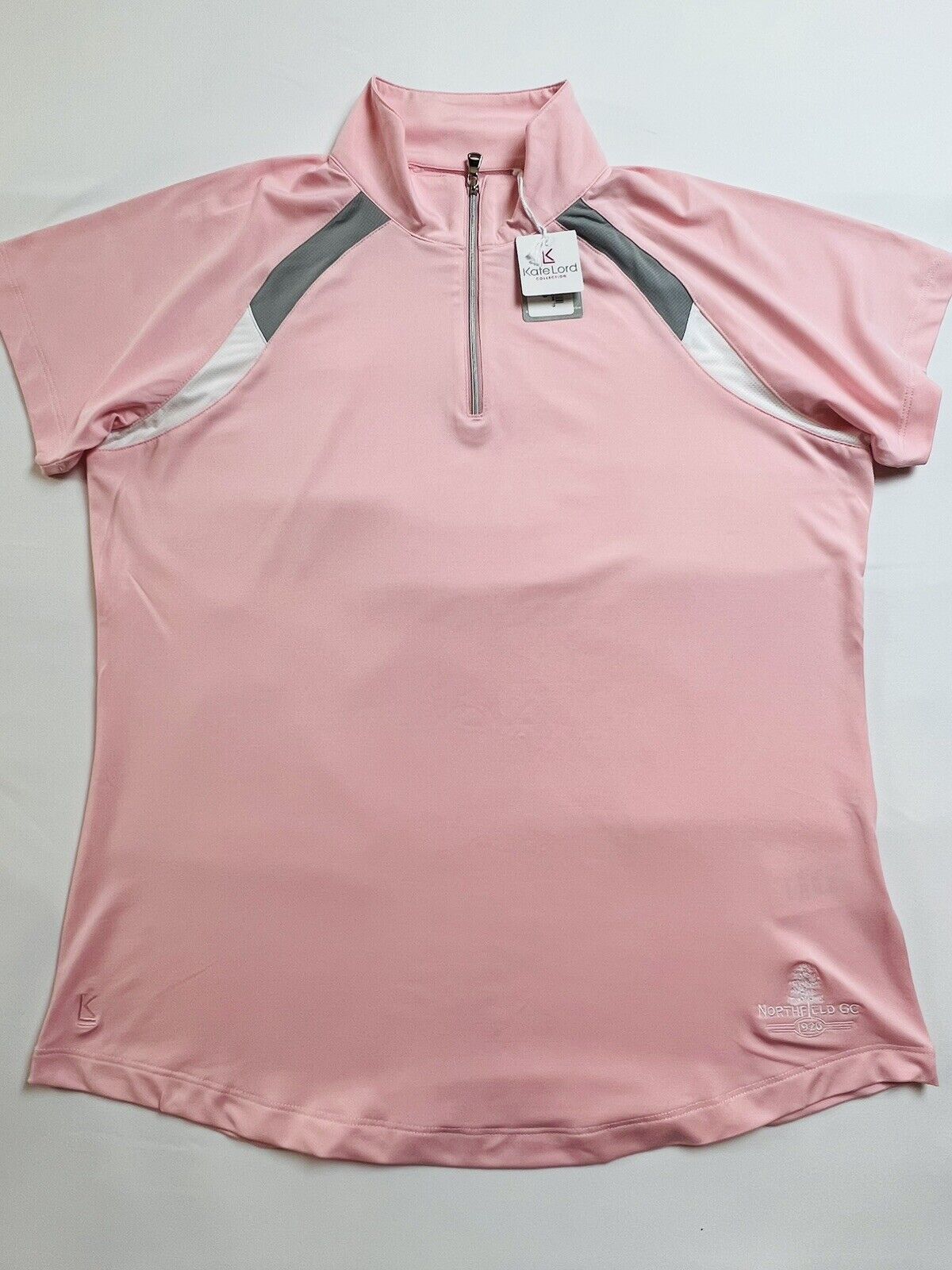 Kate Lord Women’s Golf Pink Polo Shirt Sz L