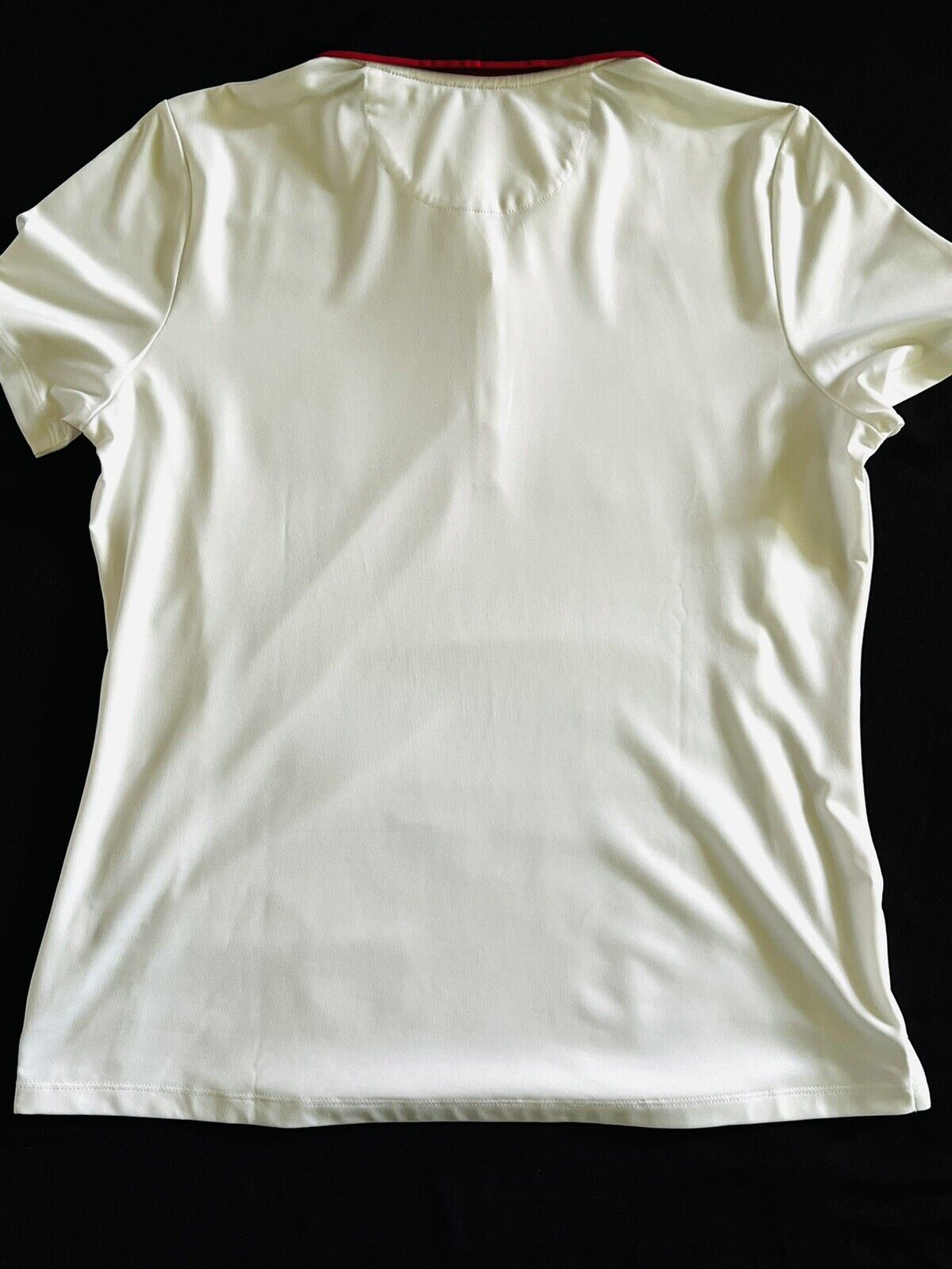 Greg Norman Women's Golf Polo Shirt White Top Sz M