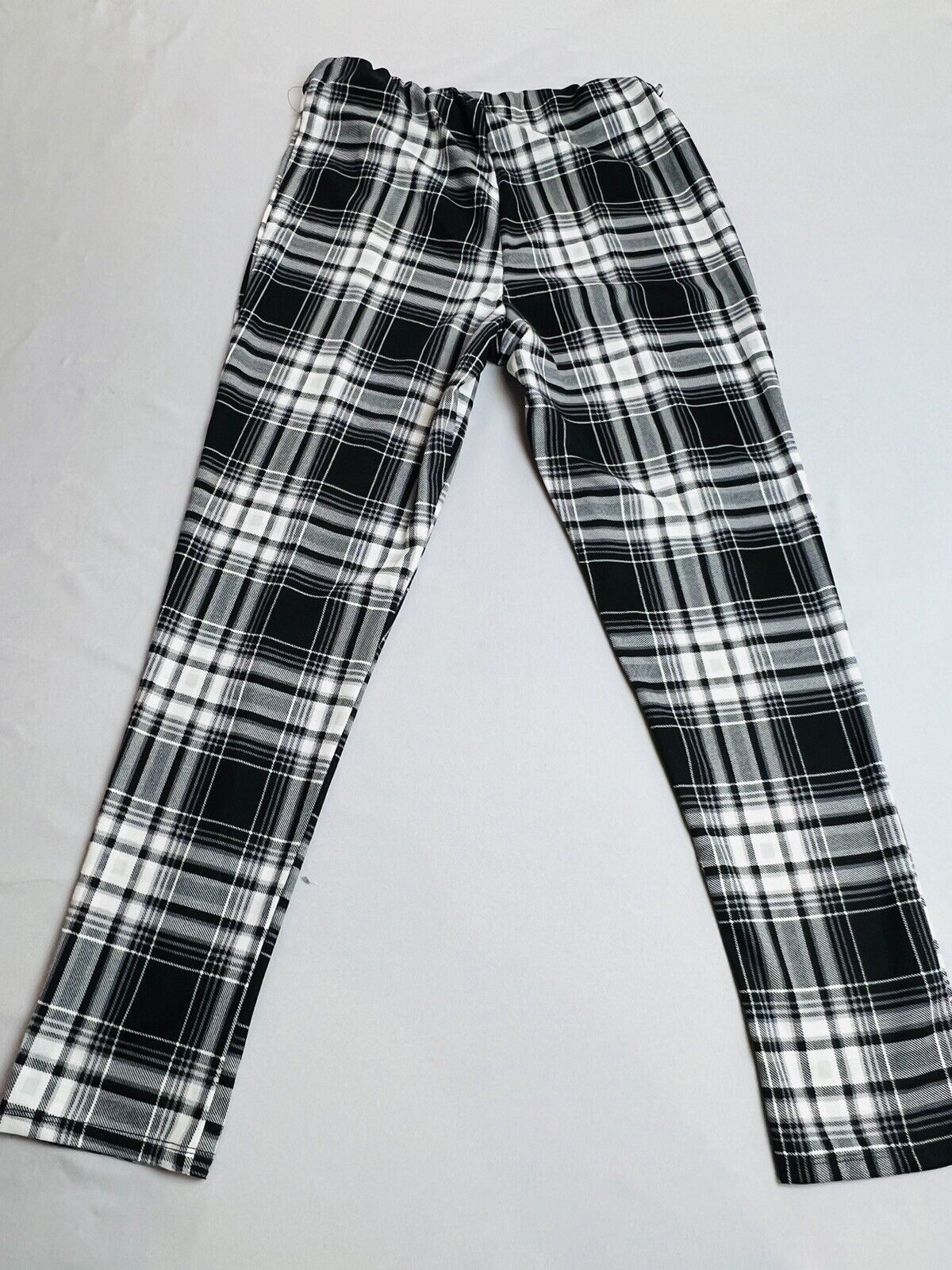 JOLIE & JOY Women’s Black White Plaid Pants Sz XL