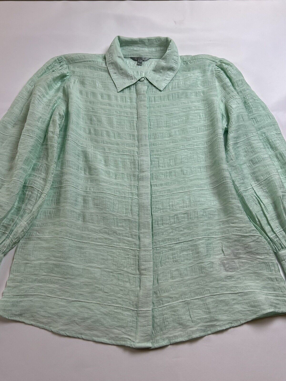 Guess Women's Green Long Sleeve Top Shirt Size XS Blouse