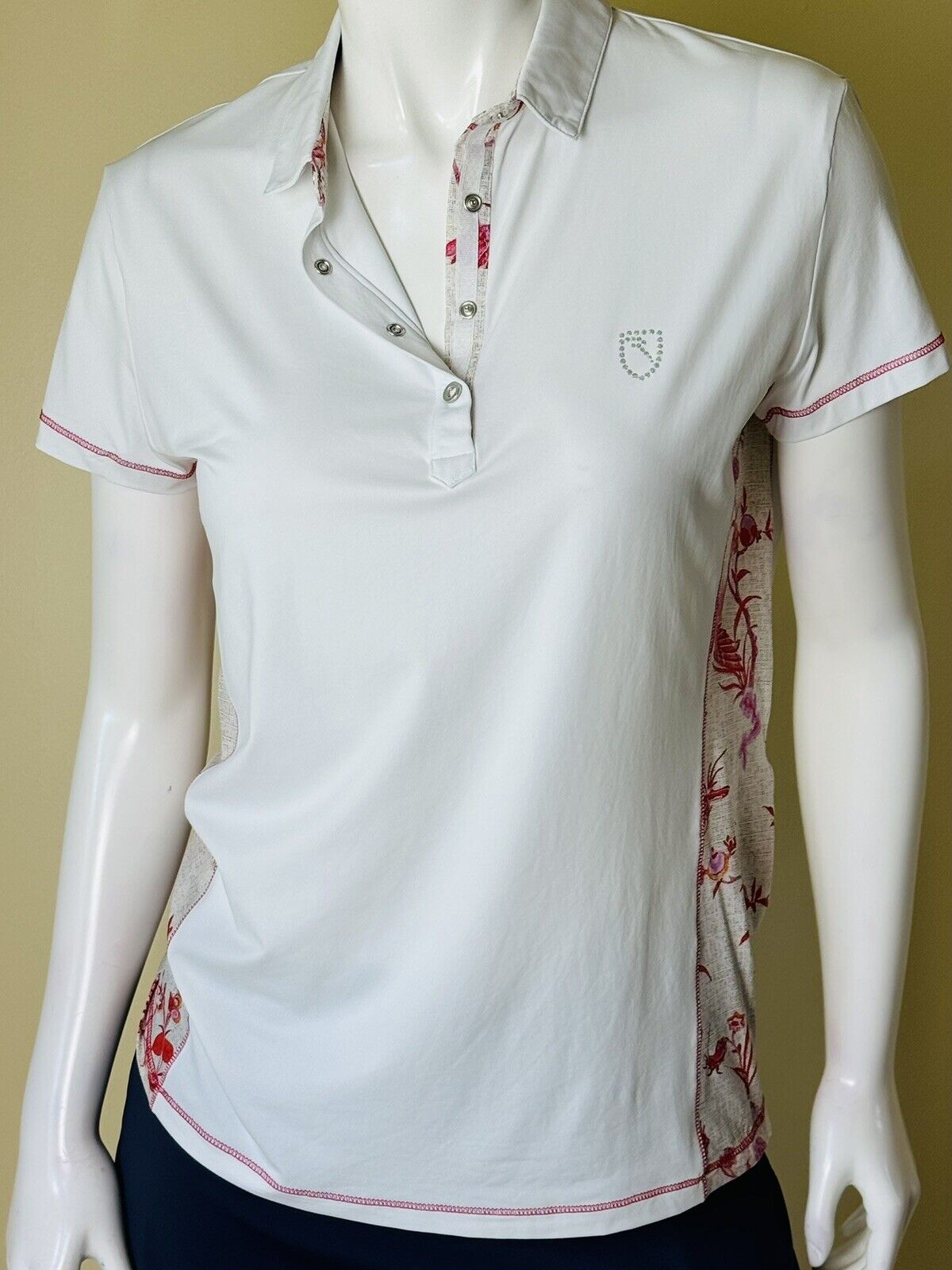 CHERVO Women’s Polo Golf Shirt Tennis Top SZ S/6   (66)