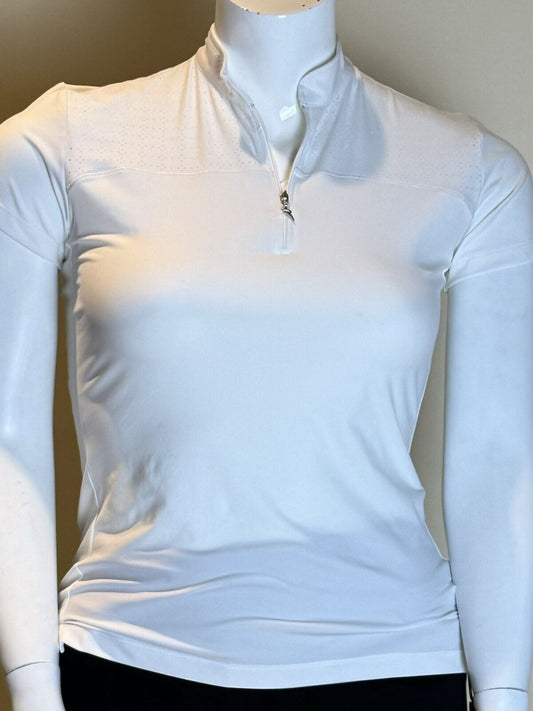 CHERVO Women’s Polo Golf Shirt Tennis Top SZ ML/10  (61)