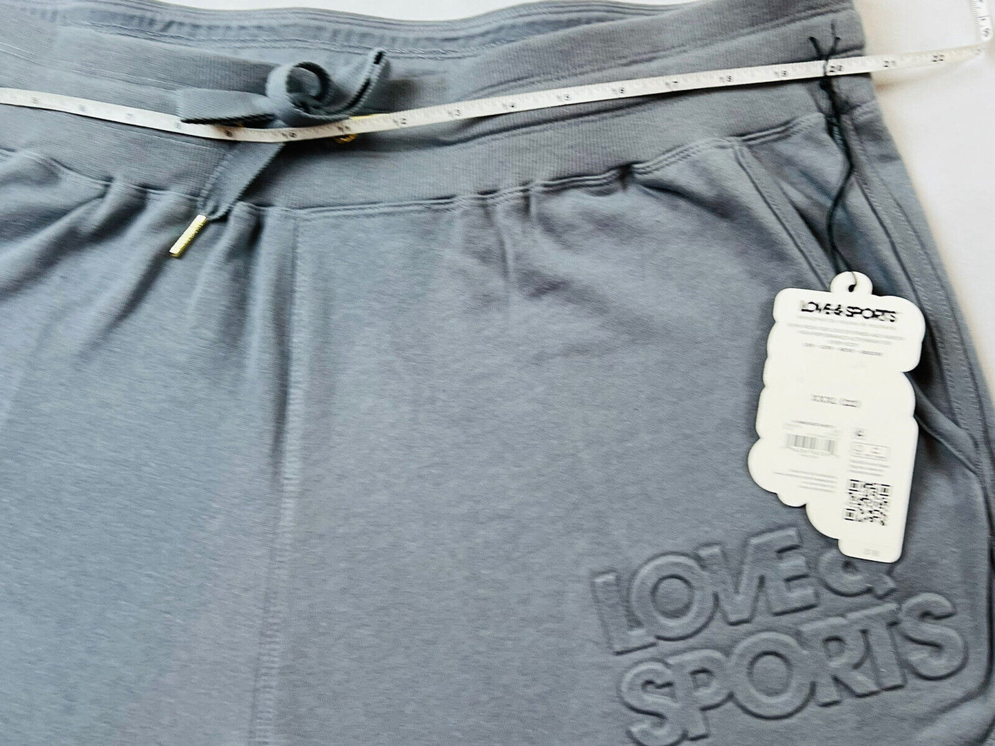 Love & Sports Women's Mid Rise High Performance Gray Shorts SZ 3XL