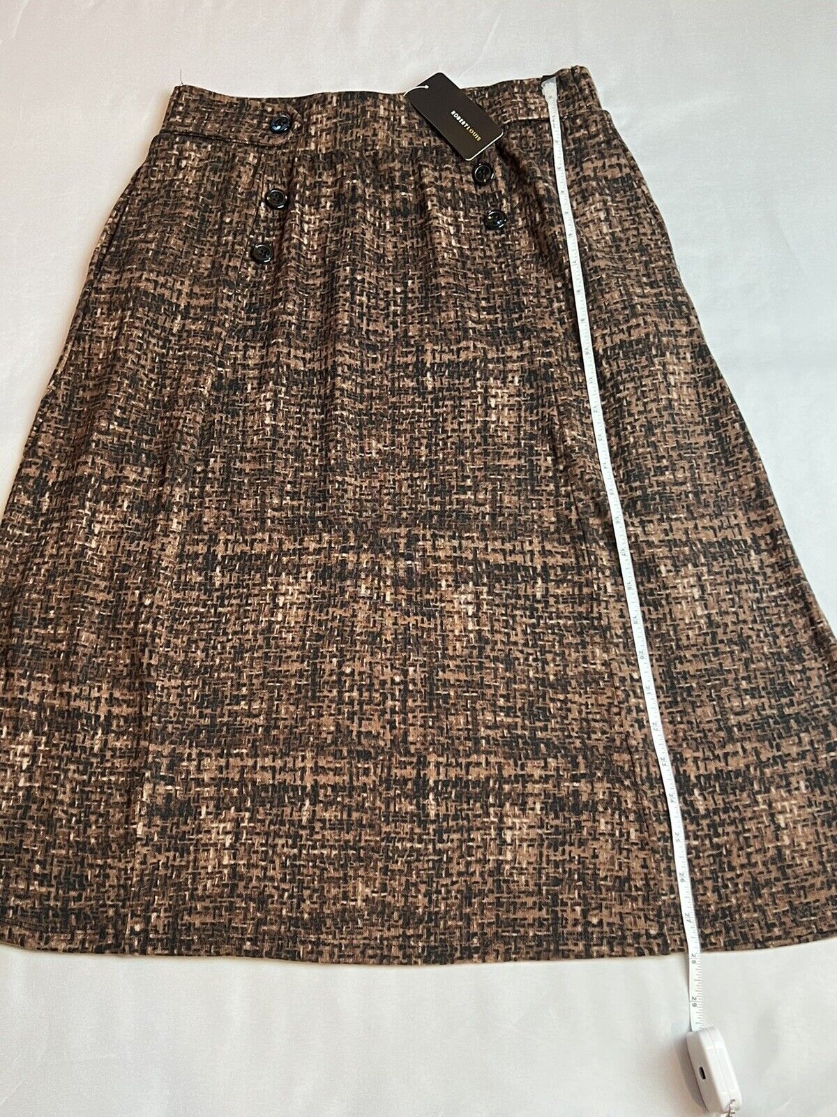 Robert Louis Brow Multicolor Brown Maxi Skirt Size M