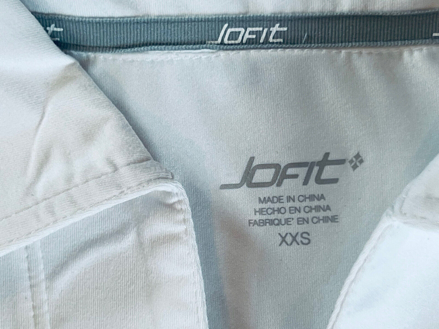 JOFIT WOMEN'S White GOLF Lace Up SHIRT SZ 2XS