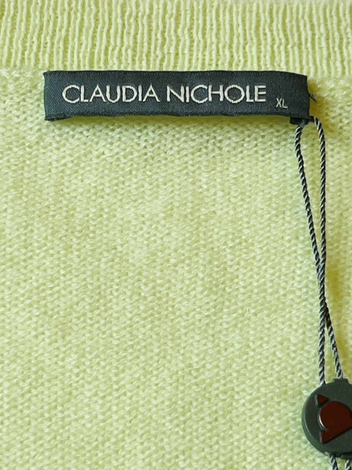 Claudia Nichole Women's Lime Green 100% Cashmere Sweater Sz L $125 Retail (10)