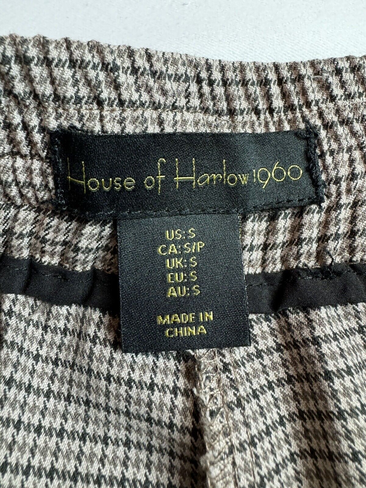 House of Harlow 1960 Dress Pants Size S Twill Brown (75)