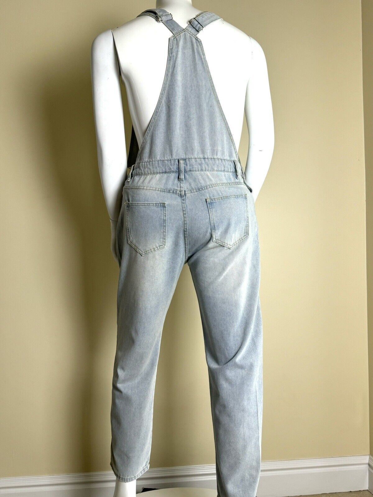 Women’s Jeans Overall Jumpsuit Sz L. (73)