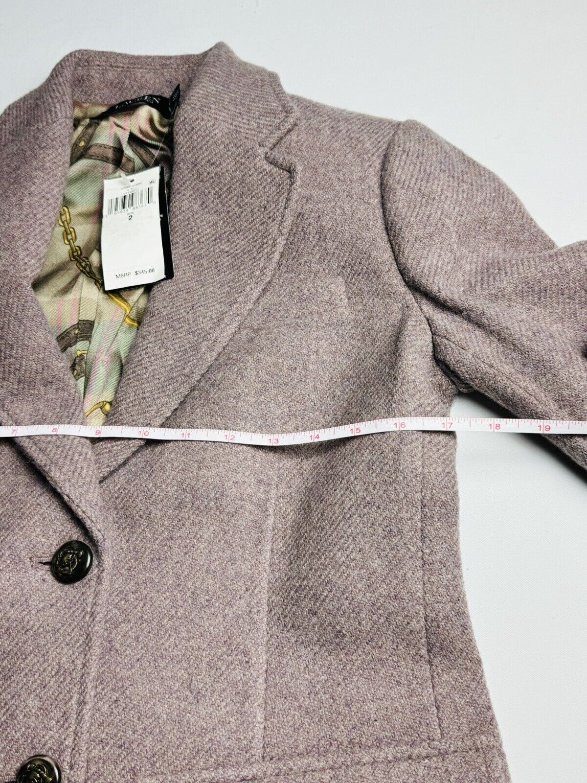 Lauren Ralph Lauren Women’s Brown lined Blazer Sz 2  (70)