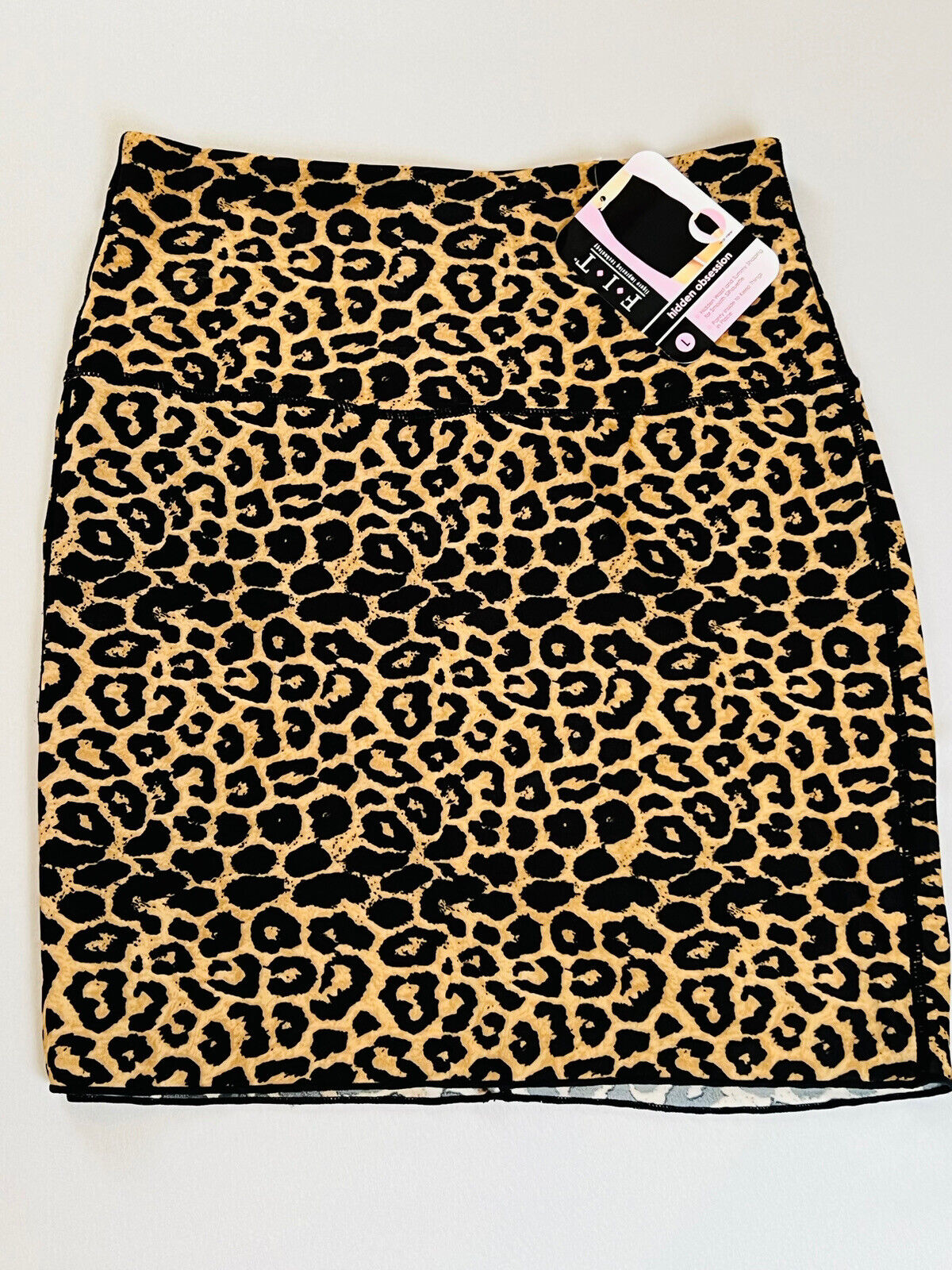 F.I.T. Womens Shape Wear Leopard Size L Tummy Shaper