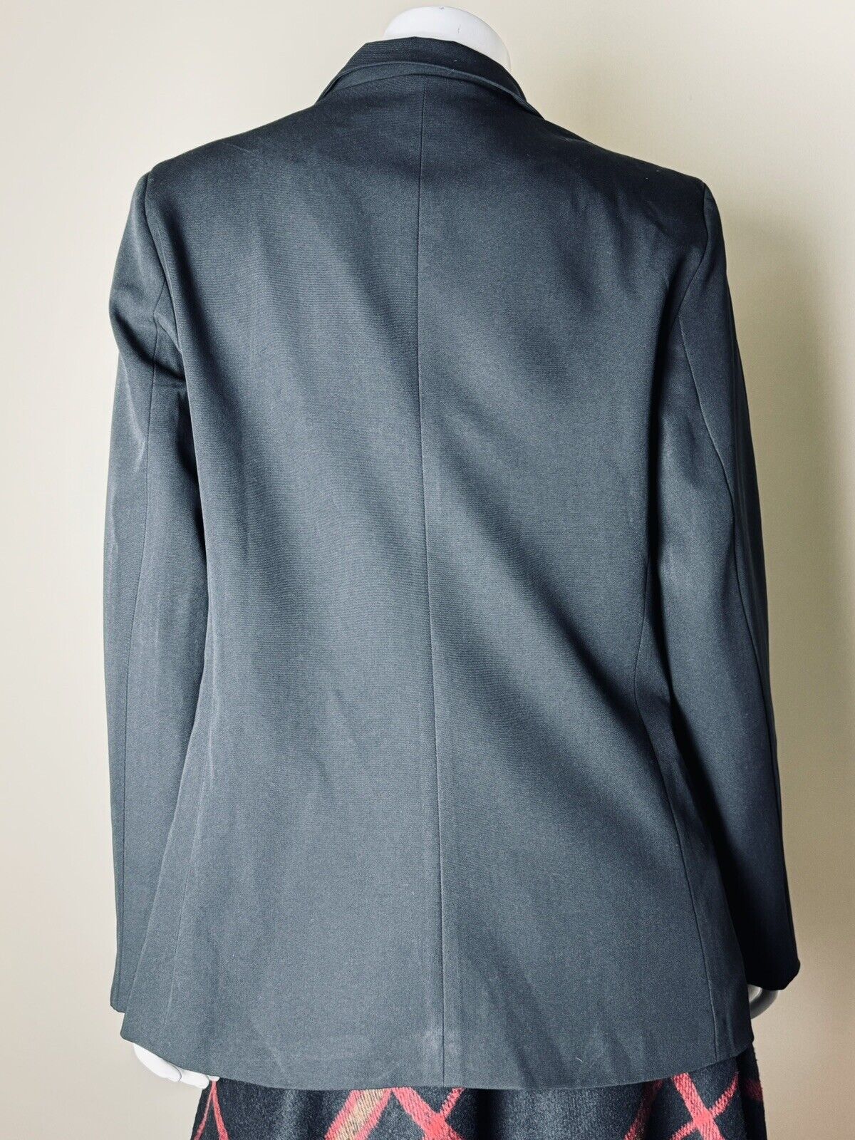 Cdcybell Size XL One Button Black Notched Blazer Pockets Lined        (52)