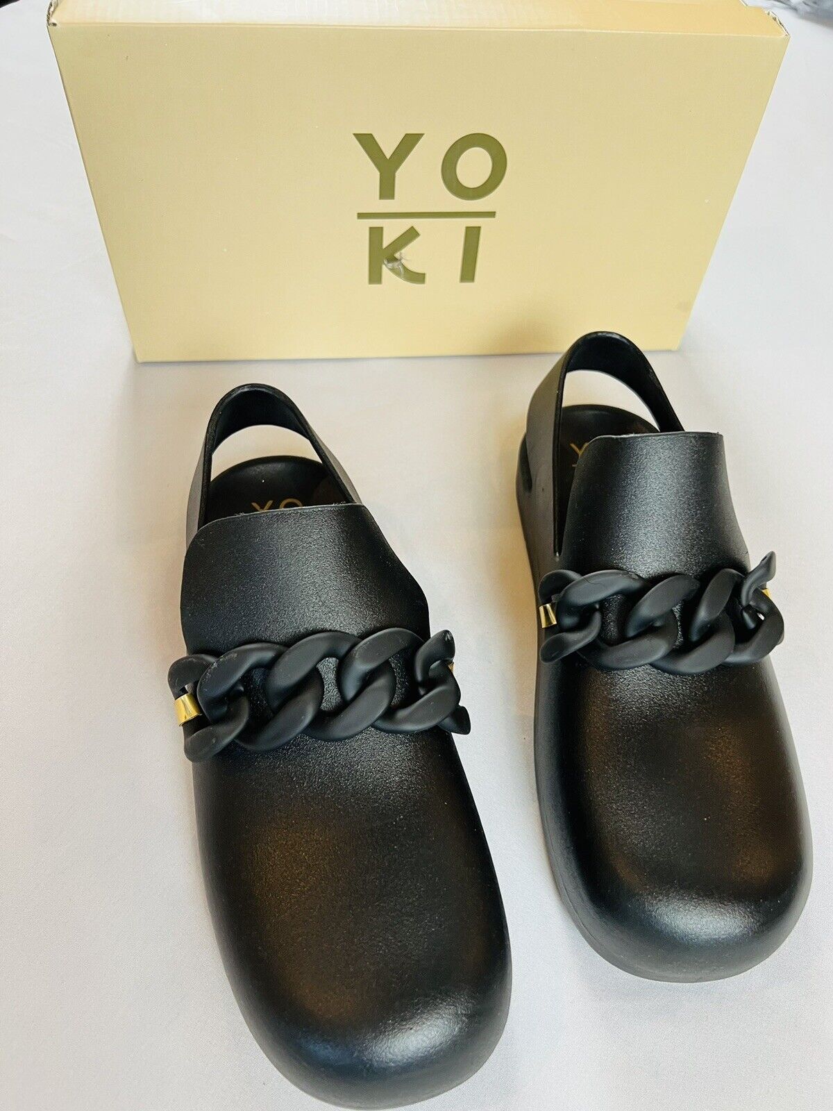 YOKI Women's Black Clogs Shoes Sz US 6