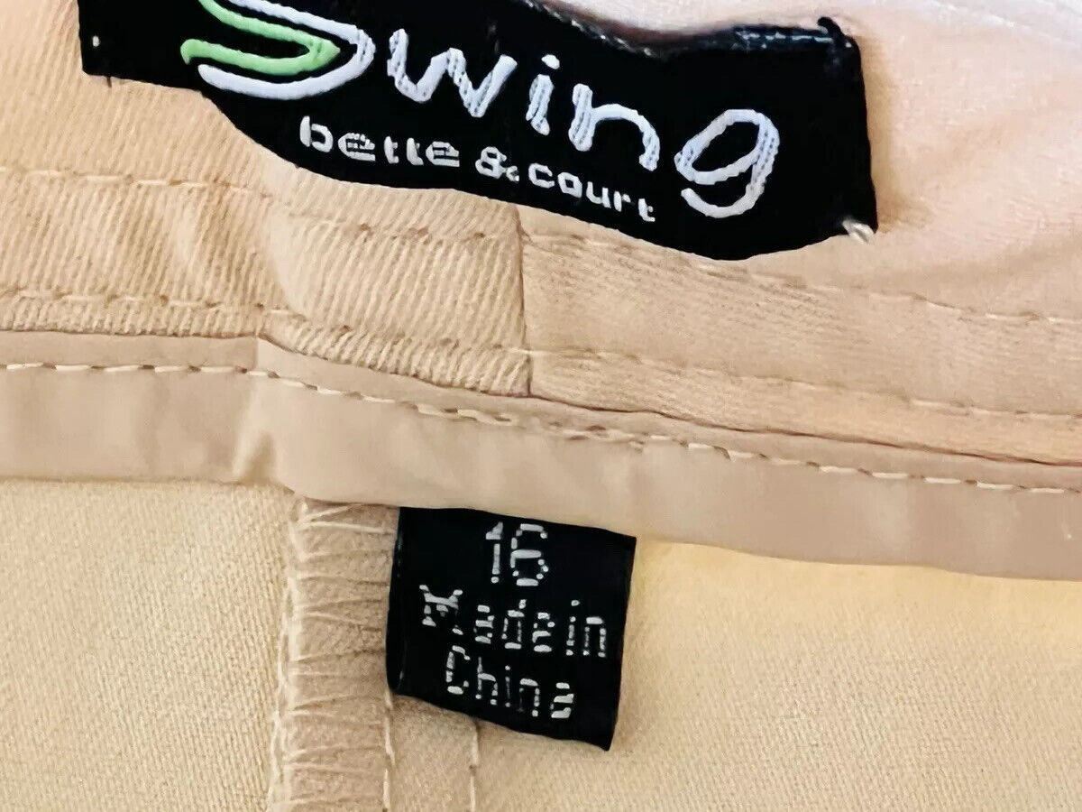 Swing Bette & Court Women‘s Golf Shorts Beige Size 16