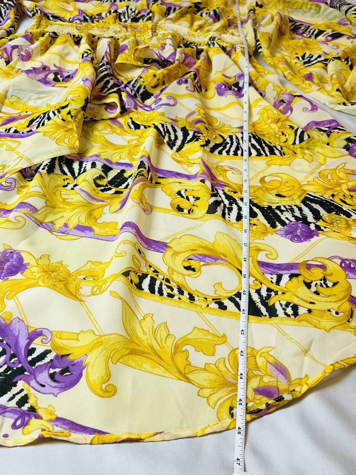 Live 4 Truth Women’s Yellow Zebra Print Kimono Sz 3X