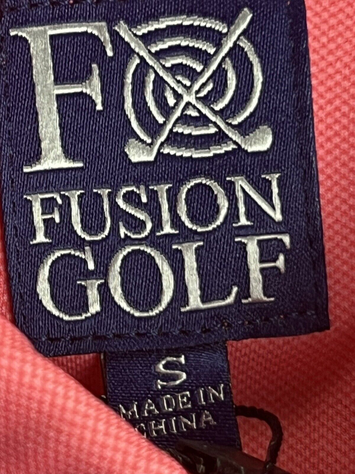 Fusion Golf  Women’s Golf Tennis Shirt Polo Sz S Pink Rose