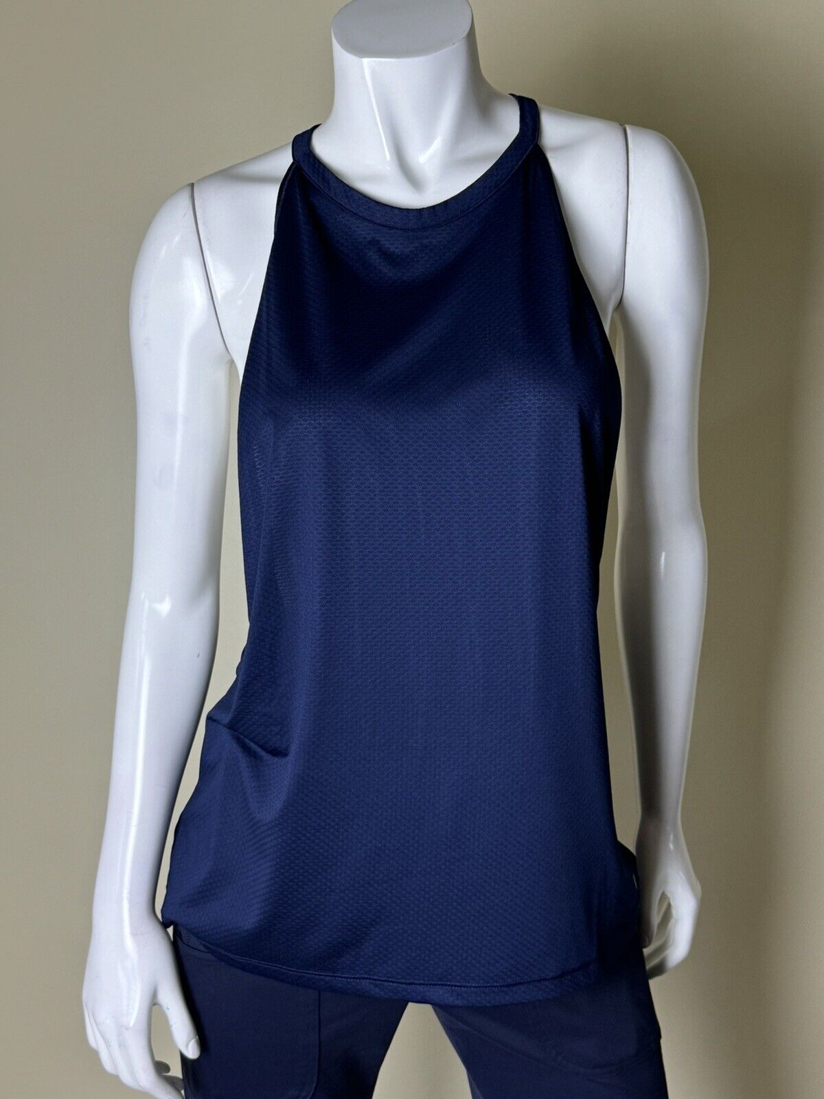 90 Degree Women’s Navy Workout Athletic Tank Top Stretch Sz XL.   (02)