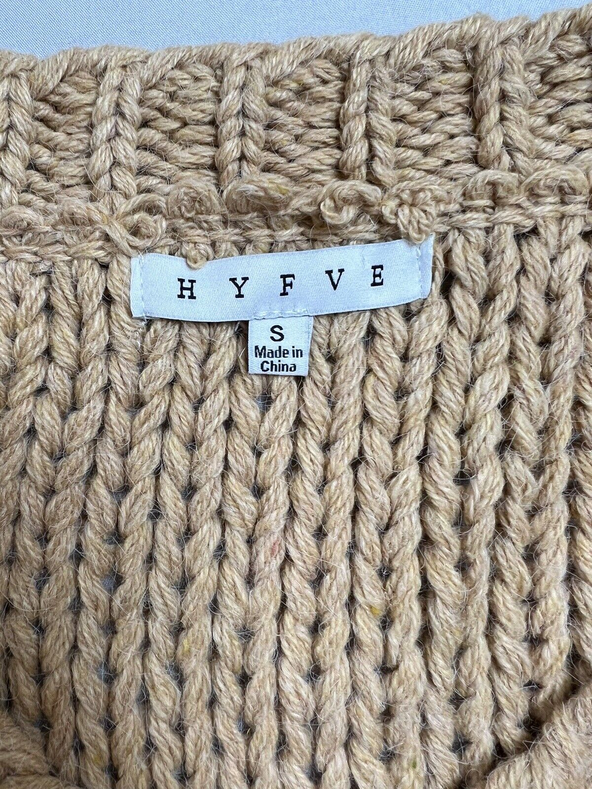 Hyfve Women's Long Sleeve Cropped Sweater Size S