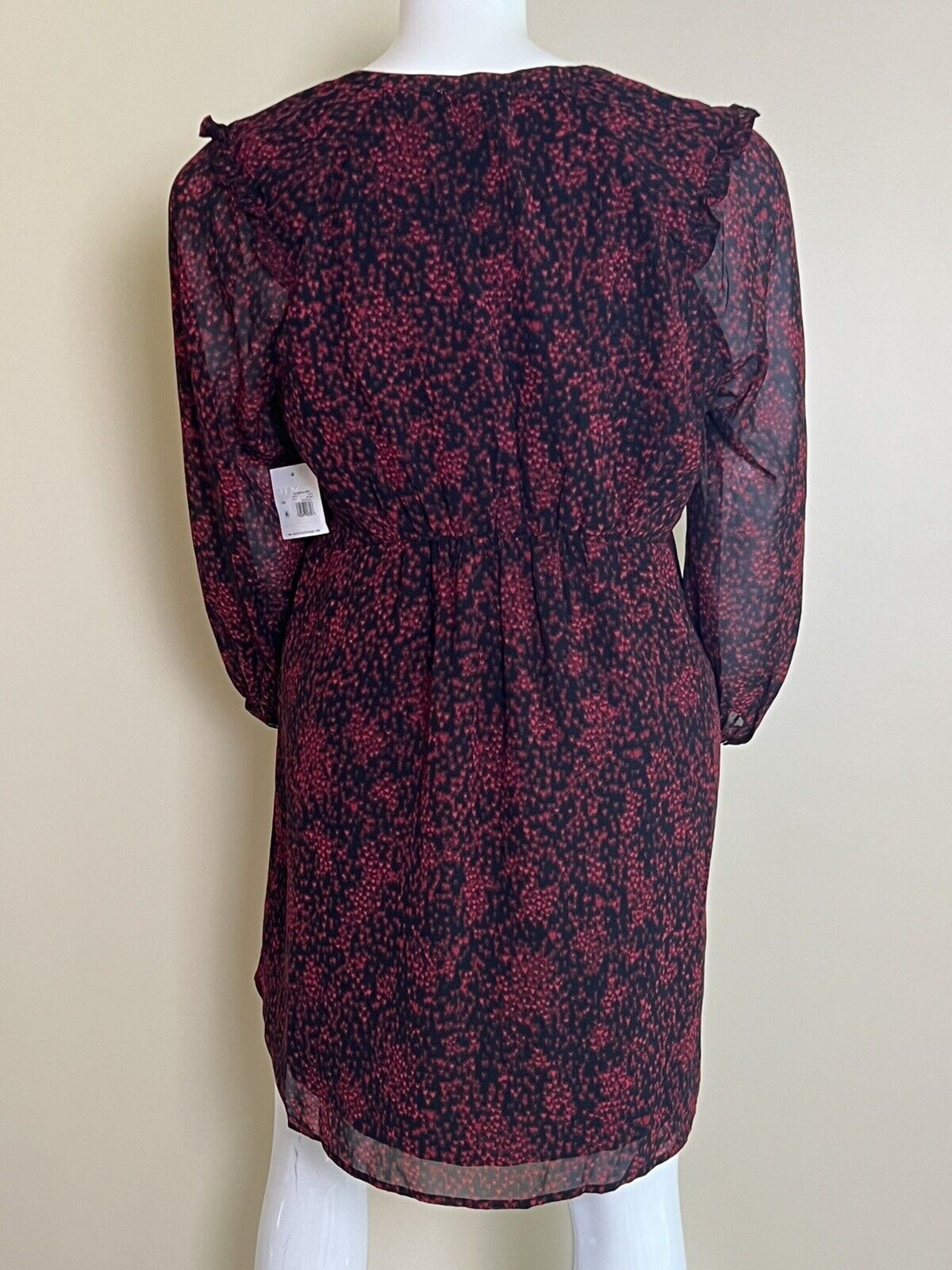 Beach Lunch Lounge Women’s Dress Size S Black Red Spotted (3)