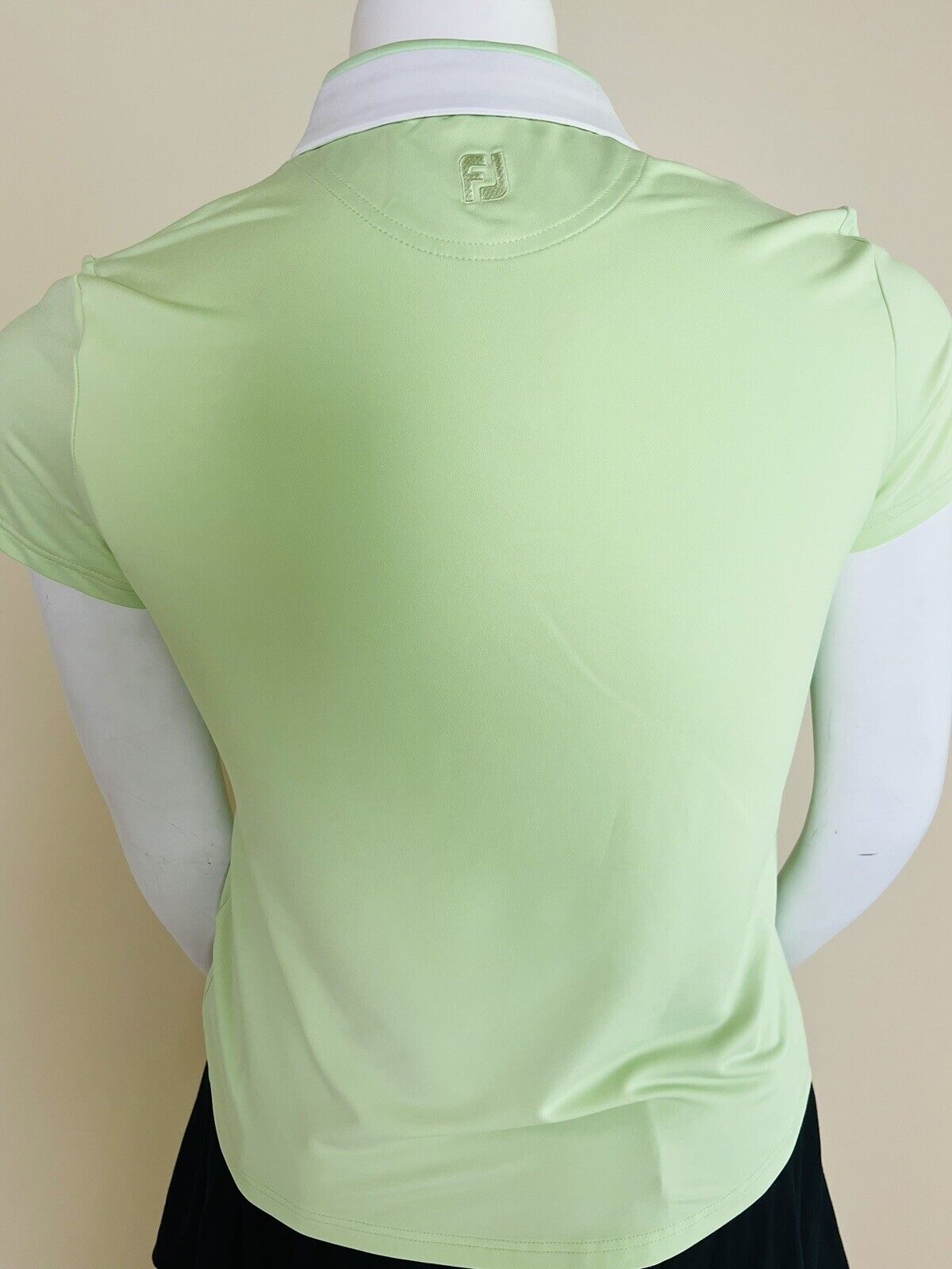 FootJoy Women’s Top Golf Polo Shirt Short Sleeve Green Sz L —(49)