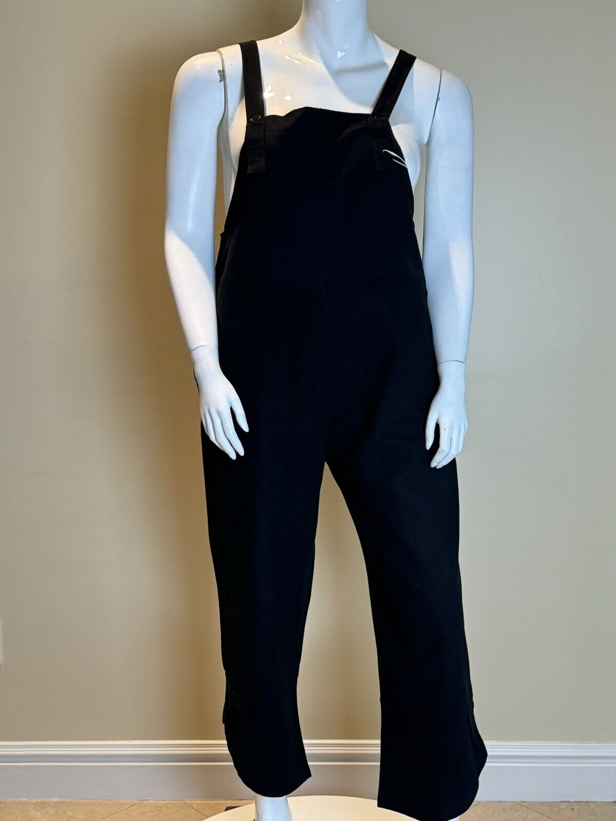 Gozoloma Women's Casual Baggy Cotton Linen Overalls Jumpsuits Sz L.  (02)