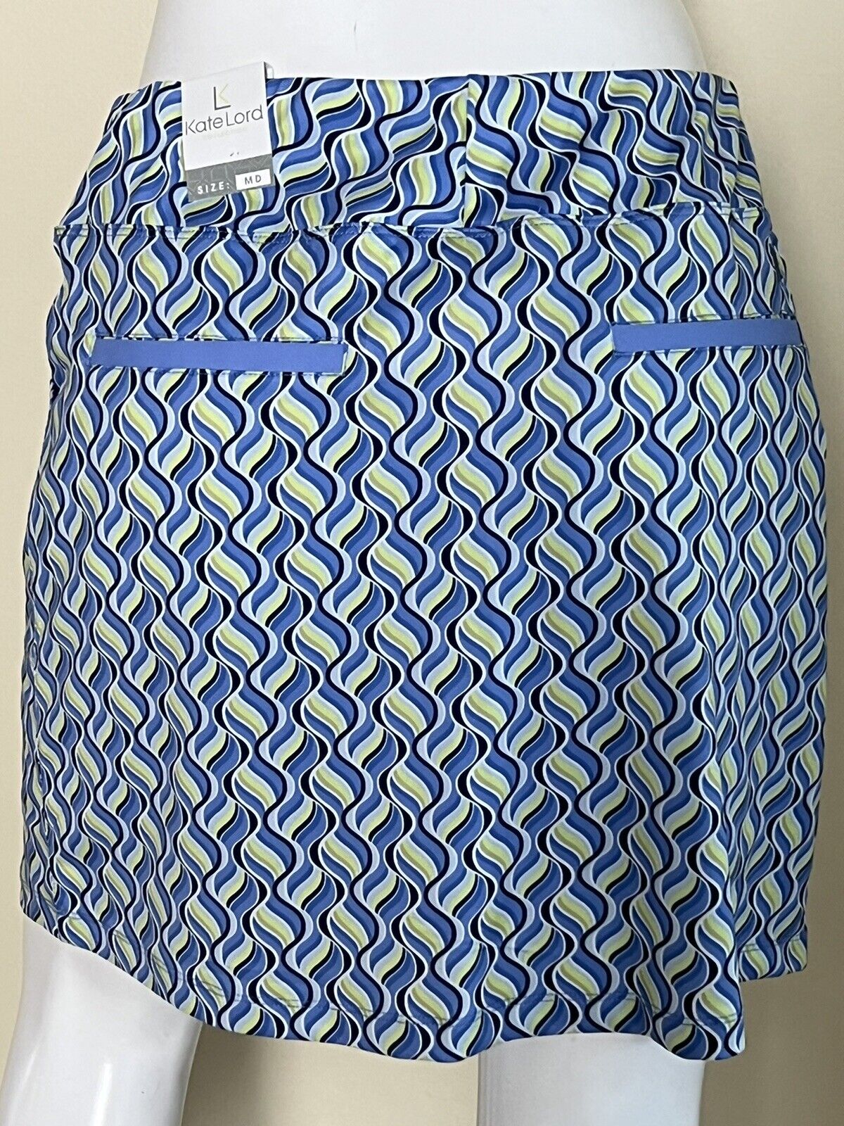 KATE LORD Women's Skort Tennis Golf Skirt Blue Sz M (18)