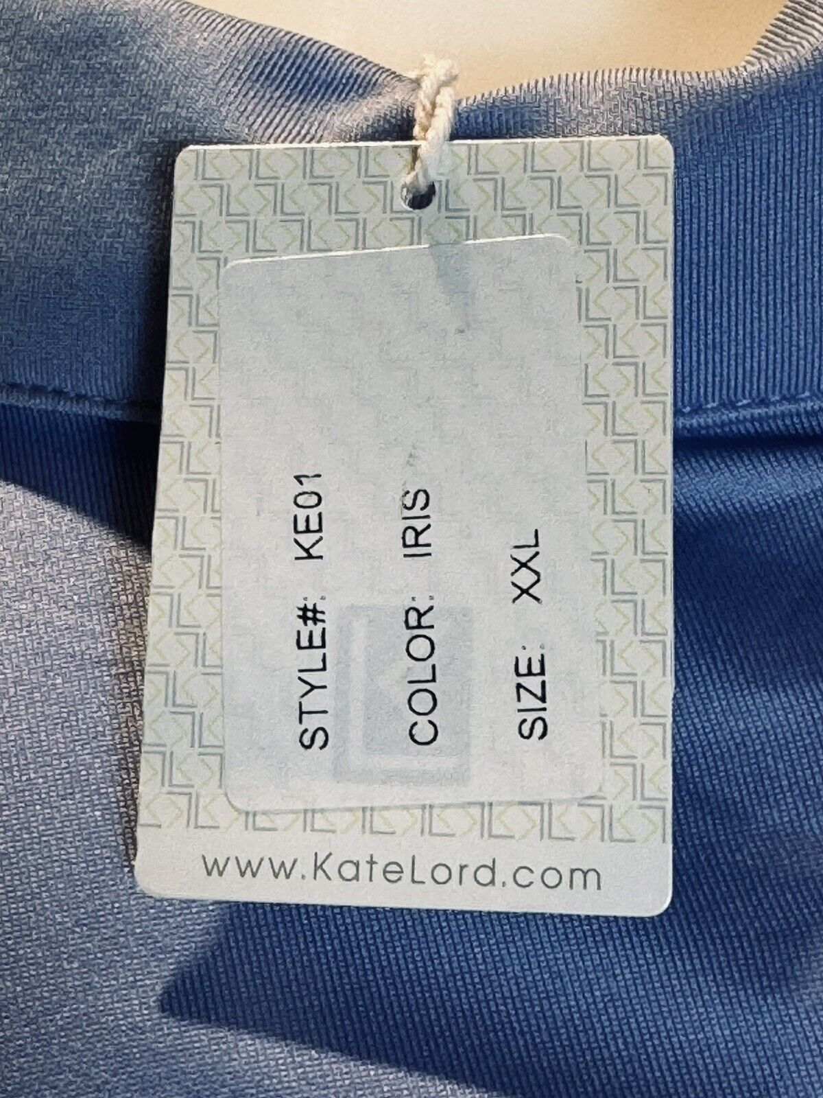 Kate Lord Women’s Size 2XL Short Sleeve Polo Golf Shirt Blue.      (53)